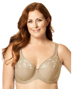 Buy Elila Women's 1305 Embroidered Bra 46G Nude at