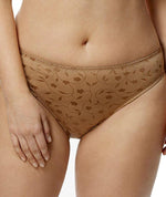 Elila Jacquard Brief - Mocha Knickers L Mocha 