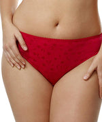 Elila Jacquard Brief - Red Knickers L Red 