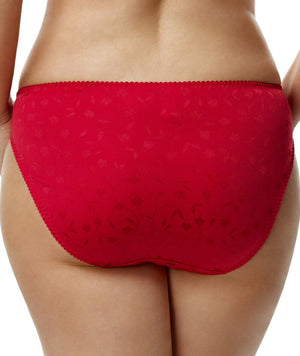 Elila Jacquard Brief - Red Knickers L Red 