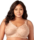 Women's Elila 1305 Jacquard Wireless Softcup Bra with Cushion Straps (Lilac  34N) 
