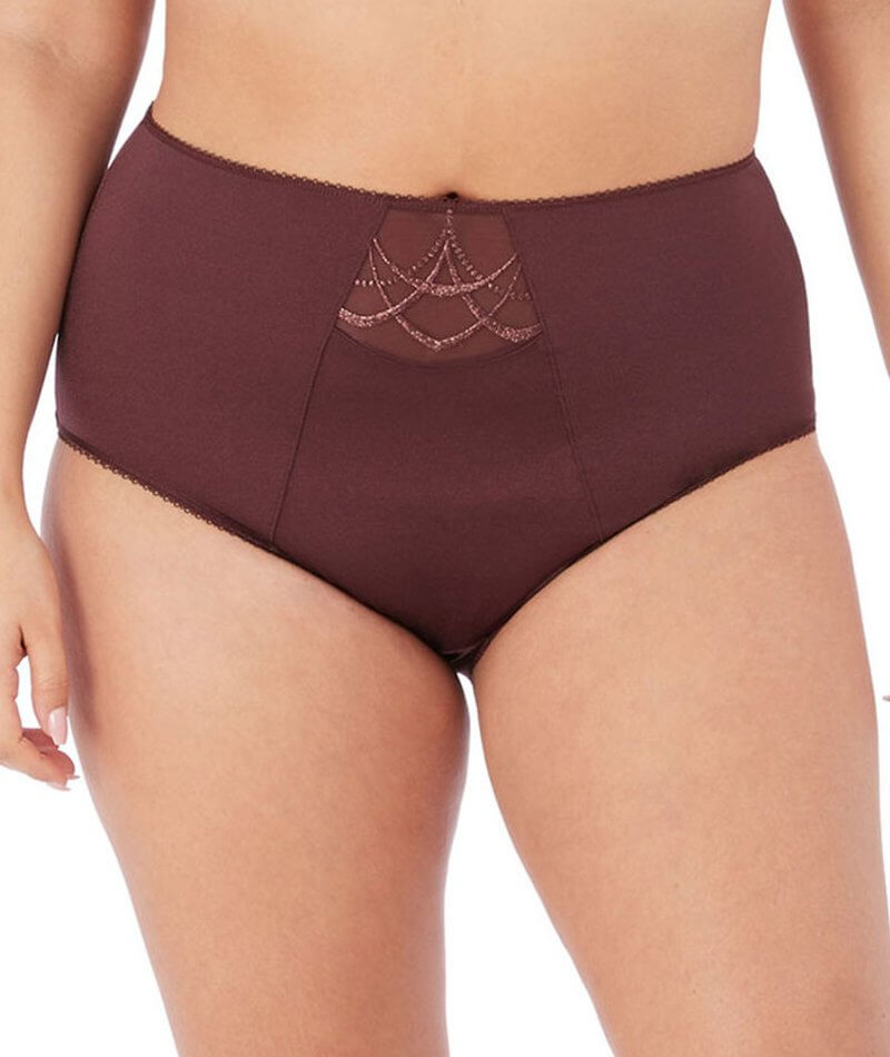 Elomi Cate Full Brief - Raisin Knickers 