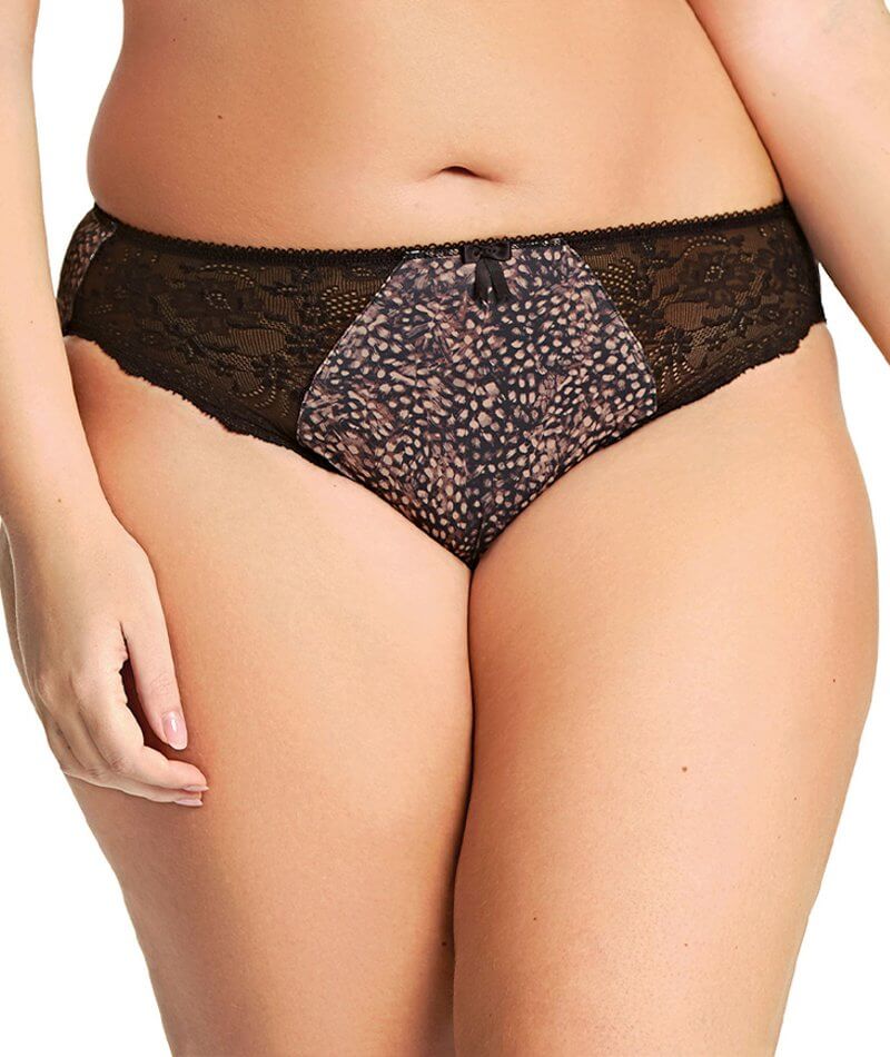 Elomi Morgan Brief Knickers 10 Ebony 