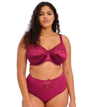 Elomi Cate Underwired Full Cup Banded Bra - Berry - Curvy