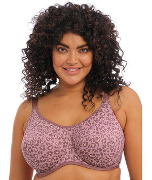 Elomi Energise Underwired Sports Bra - Dusky Leopard Bras 