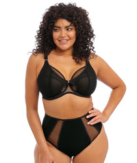 Elomi Kintai Underwired Plunge Bra - Black Bras 