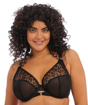 Elomi Namrah Underwired Bandless Plunge Bra - Black Bras 