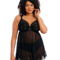 Elomi Priya Underwired Babydoll - Black