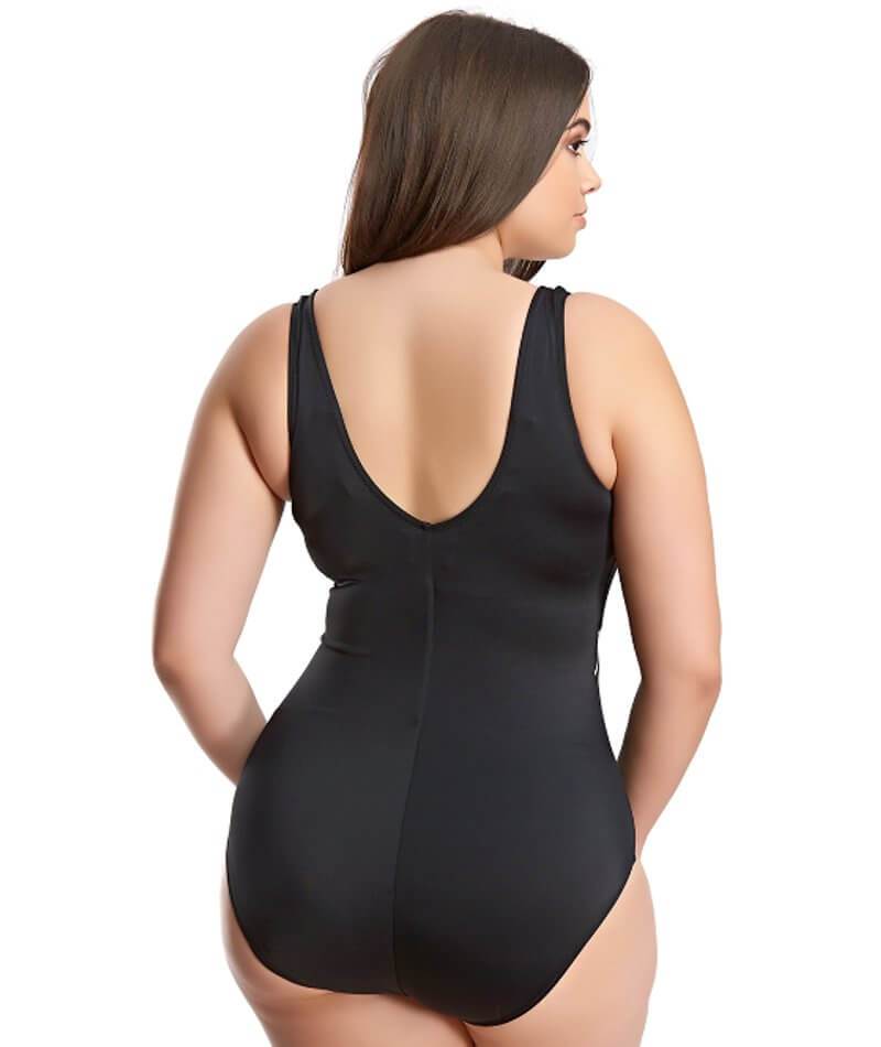 Elomi Swim Essentials Firm Control One Piece Swimsuit - Black Swim 