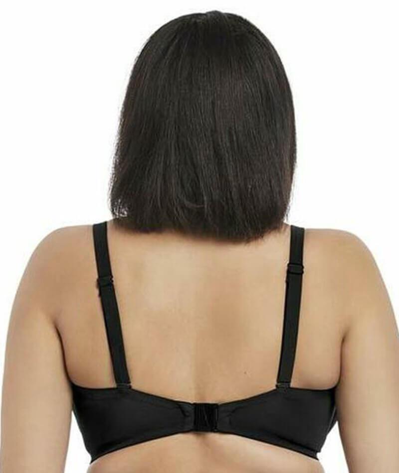 Elomi Swim Essentials Underwired Bandeau Bikini Top - Black Swim 