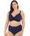 Elomi Swim Magnetic Underwired Plunge Bikini Top - Midnight Swim 