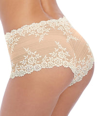 Wacoal Embrace Lace Boy Short - Naturally Nude / Ivory Knickers 