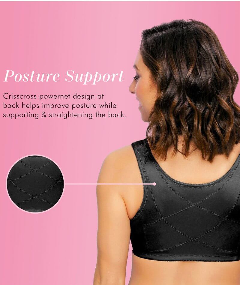 2016 Post Surgical Sport Bra | Frontal Hooks | Posture Corrector