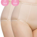 Exquisite Form Control Top Lace Shaping Brief 2 Pack - Nude