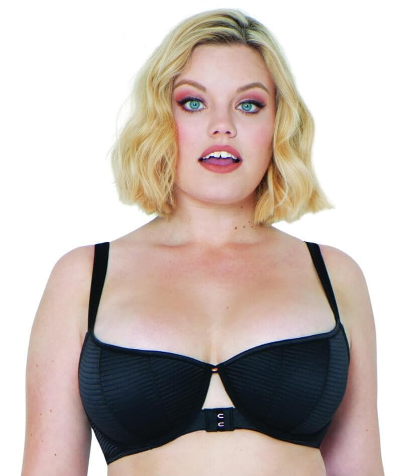 Scantilly Brazen Half Cup Bra - Black Bras 8DD 