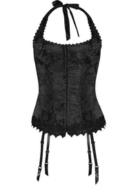 Luxe Halter Corset - Black 