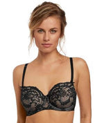 Fantasie Bronte Underwire Vertical Seam Bra - Black Bras 8D Black 