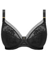 Fantasie Fusion Lace Underwire Padded Plunge Bra - Black Bras 