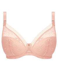 Fantasie Fusion Lace Underwire Padded Plunge Bra - Blush Bras 