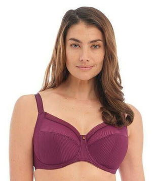 Fantasie Fusion Underwired Full Cup Side Support Bra - Black Cherry Bras 