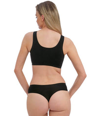 Fantasie Smoothease Invisible Stretch Thong - Black Knickers 