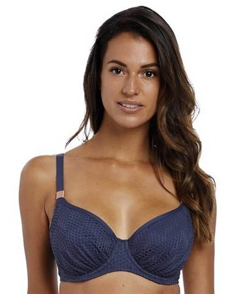 Fantasie Swim Marseille Underwire Gathered Full Cup Bikini Top - Twilight Swim 8D Twilight 