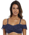 Fantasie Swim Marseille Underwire Bardot Bikini Top - Twilight Swim