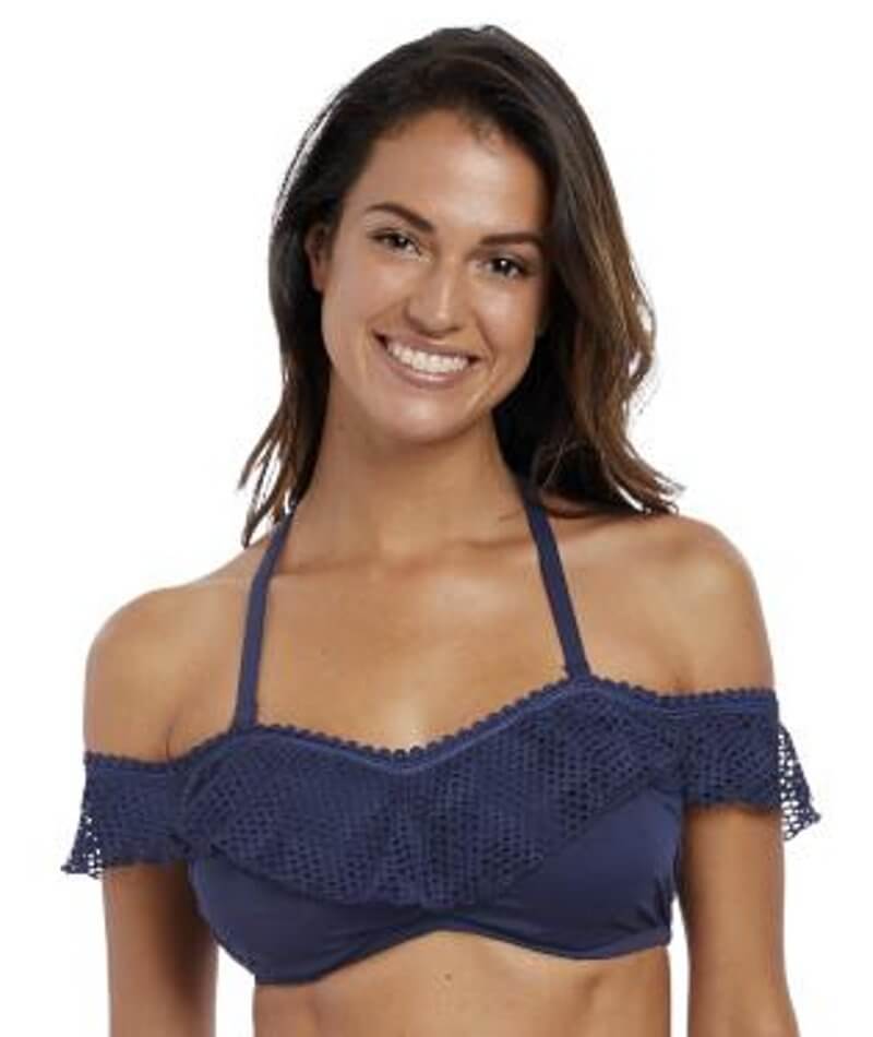 Fantasie Swim Marseille Underwire Bardot Bikini Top - Twilight Swim 8D Twilight 