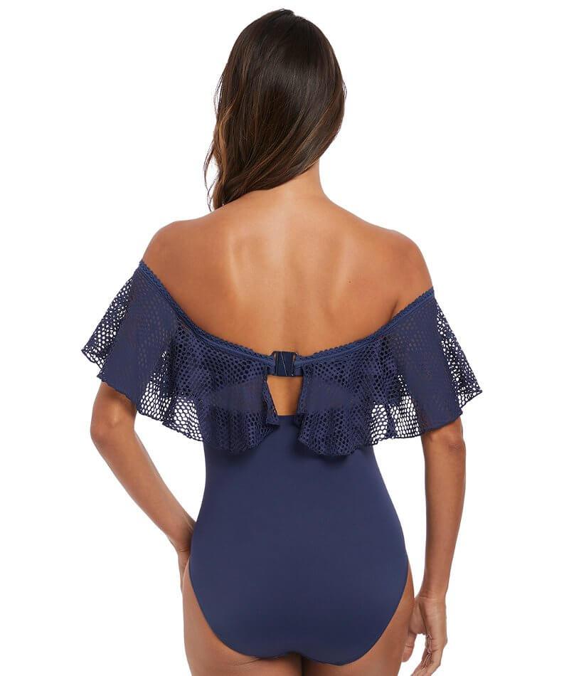 Fantasie Swim Marseille Underwire Bardot Full Piece Suit - Twilight Swim 