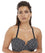 Fantasie Swim Santa Monica Underwire Bandeau Multiway Bikini Top - Black/White Swim 