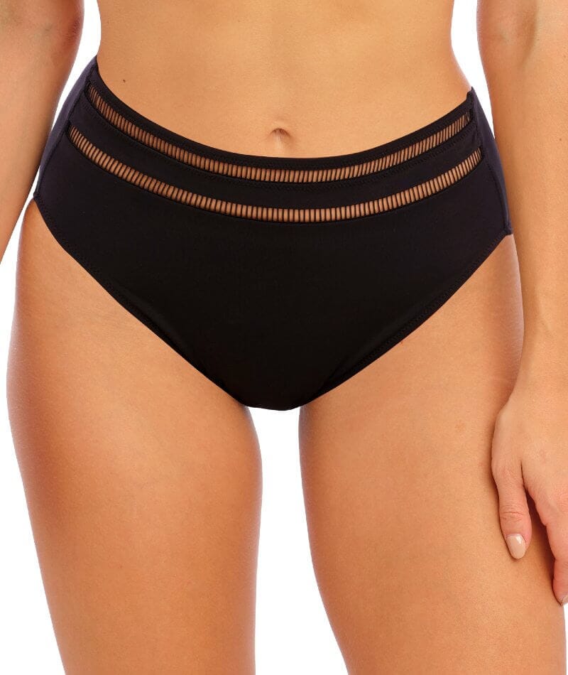 Fantasie Swim East Hampton High Waist Bikini Brief - Black Swim 