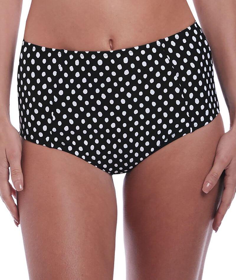 Fantasie Swim Santa Monica High Rise Bikini Brief - Black & White Swim 