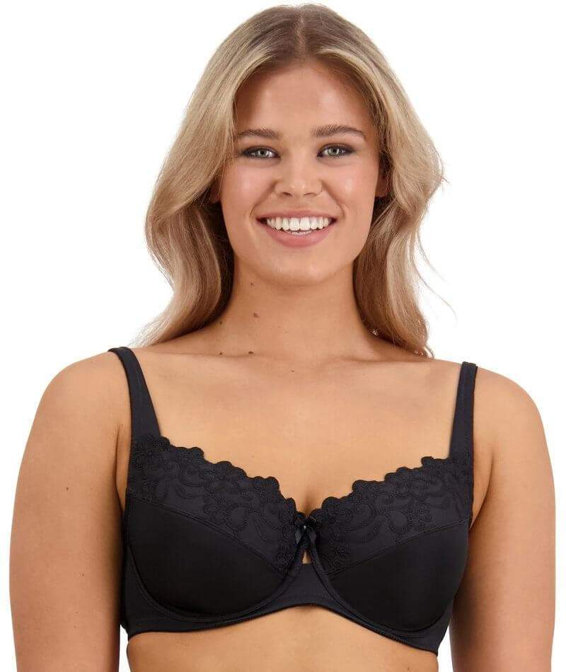 Fayreform Coral Minimiser Bra - Black Bras 