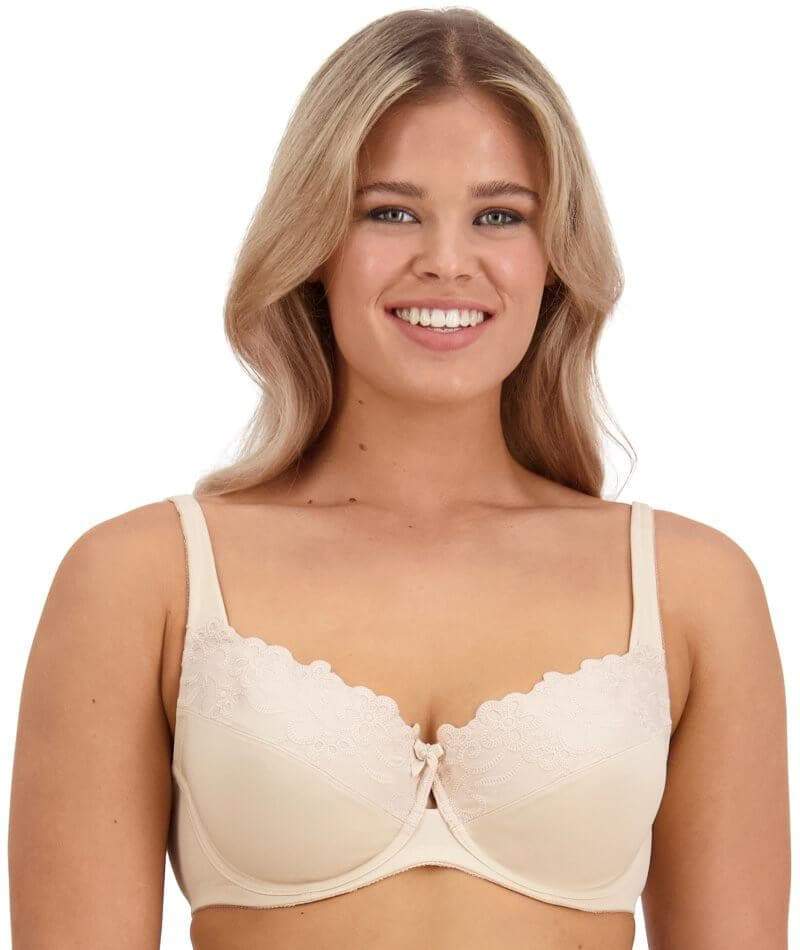 Fayreform Coral Minimiser Bra - Latte Bras 