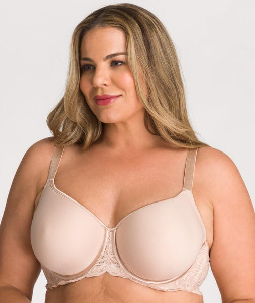 Buy Latte Nude Recycled Lace Full Cup Bra 32D, Bras