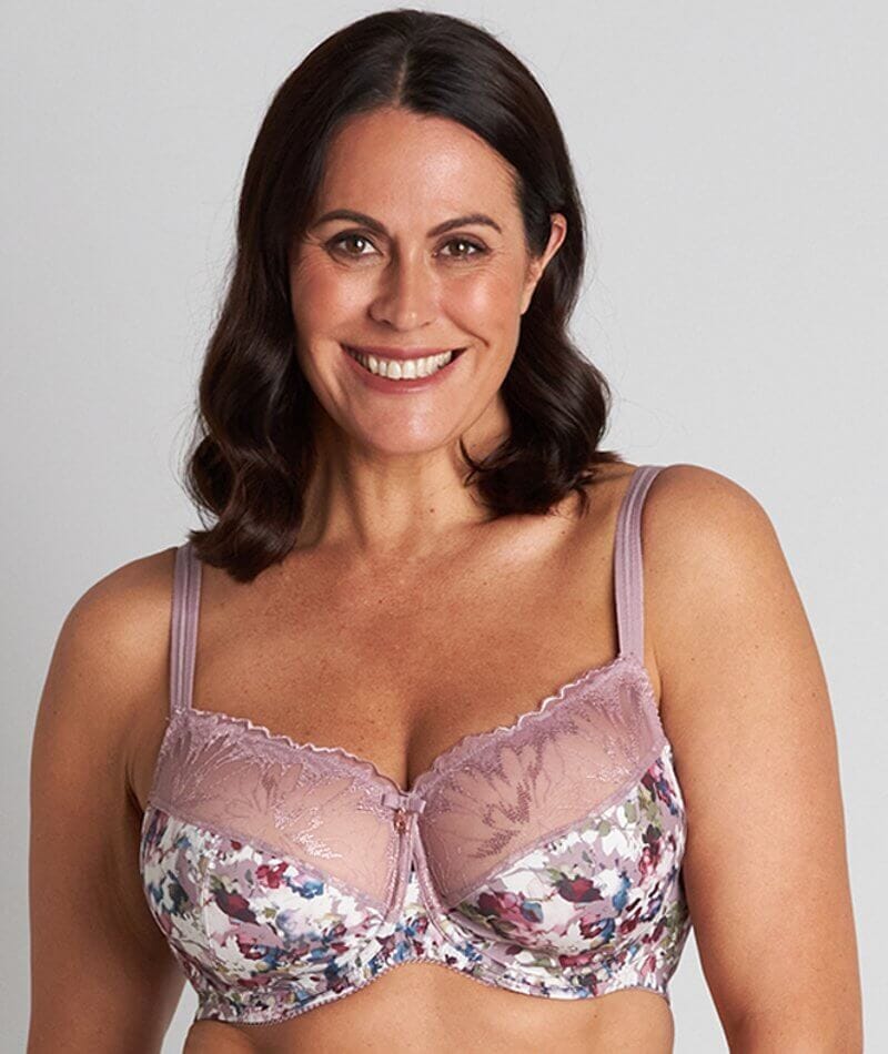 Fayreform Thoughtful Underwire Bra - Elderberry Floral Print Bras 