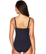 Sea Level Essentials Cross Front B-DD Cup One Piece Swimsuit - Night Sky Navy Swim 