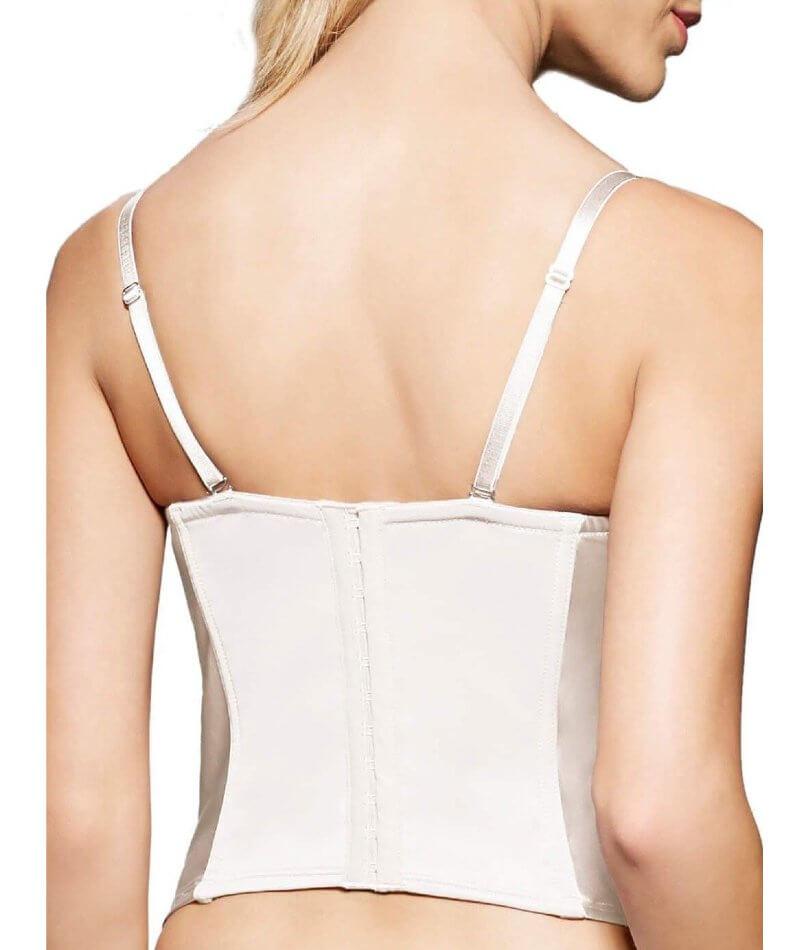 Finelines Satin Strapless Bustier Corset - Ivory Bras 