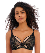 Freya Fatale Underwired High Apex Bra - Noir Swim 