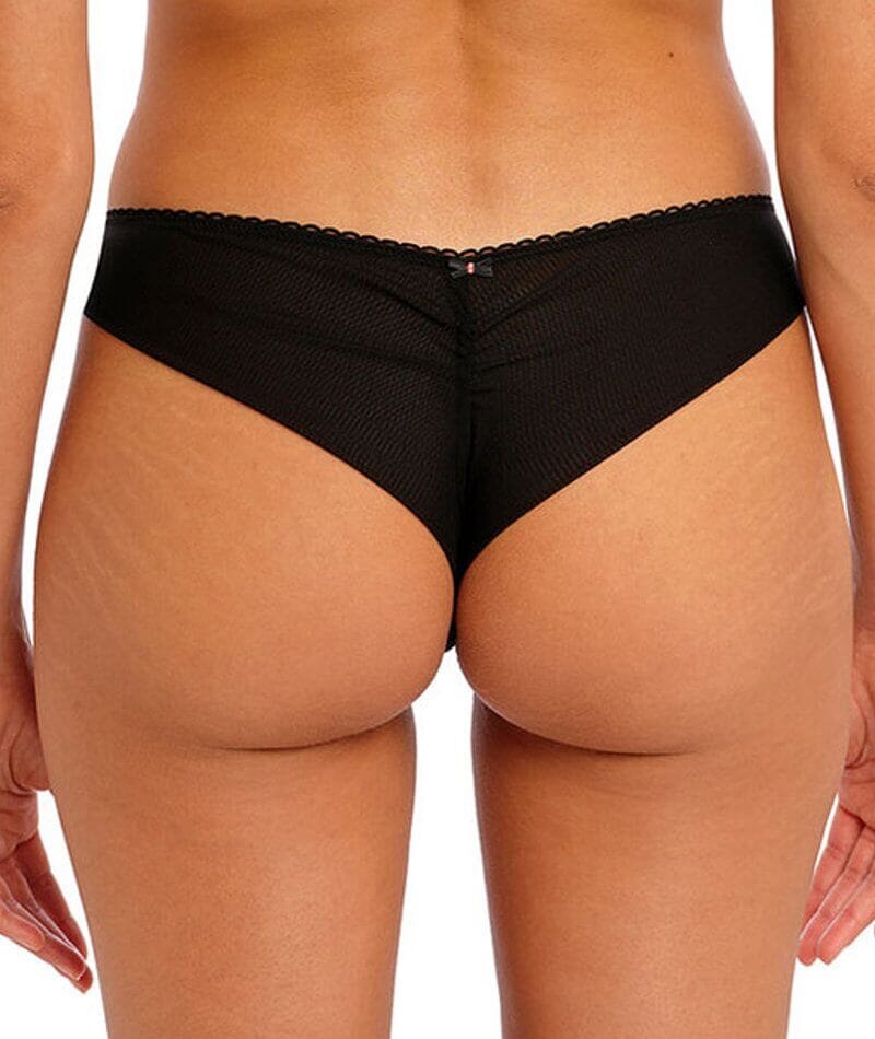 Freya Rose Blossom Brazilian Brief - Black Knickers 