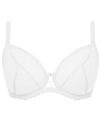 Freya Signature Underwired Plunge Bra - White Bras 