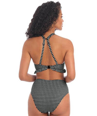 Freya Swim Check In Underwired High Apex Bikini Top - Monochrome Swim 