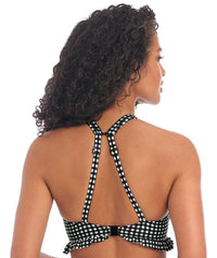 Freya Swim Check In Underwired High Apex Bikini Top - Monochrome Swim 