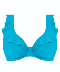 Freya Swim Jewel Cove Underwire High Apex Bikini Top - Plain Turquoise Swim 