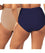 Sloggi Maxi Brief 2 Pack - Blusher Beige/Navy Knickers 