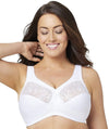 Glamorise Magic Lift Embroidered Non-Underwired Bra - White Bras 