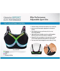 Glamorise Elite Adjustable Non-Underwire Sports Bra Bras 