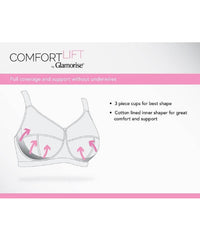 Glamorise Magic Lift With Posture Support Non-Underwired - Cafe Bras 