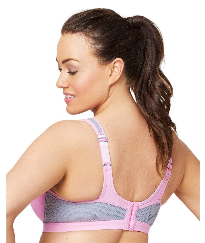 Glamorise Wonderwire Underwired Sport Bra - Pink Bras 