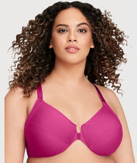 Glamorise Front-Closure Smoothing WonderWire Bra - Berry Bras 